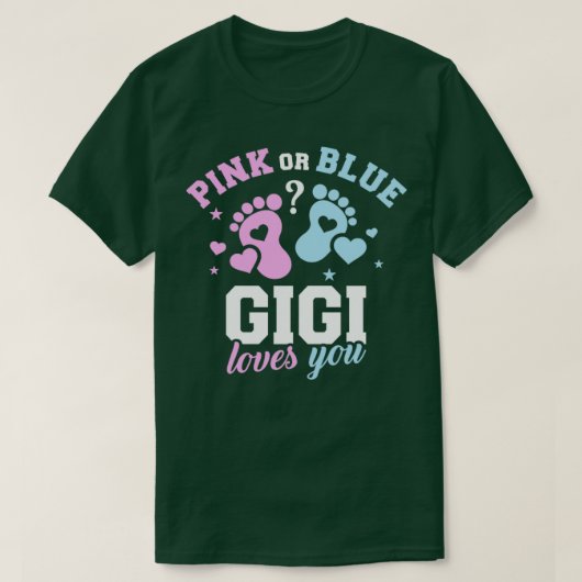 Geslacht onthullen gigi t-shirt (Design voorkant)