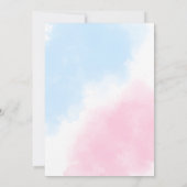 Geslacht onthullen goud en uitnodigen van een jong kaart (Achterkant)