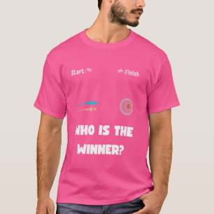 Geslacht onthullen Grappig Wie is de winnaar, Raad T-shirt