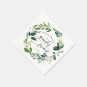 Geslacht onthullen Greenery Baby shower Cocktail N Servet (Hoek)