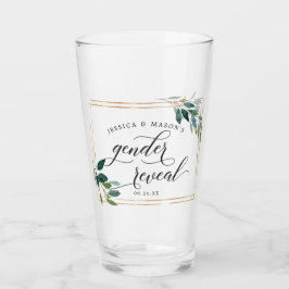 Geslacht onthullen Greenery Pint Glas gunst Gift