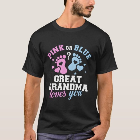 Geslacht onthullen Grote Oma T-shirt (Voorkant)