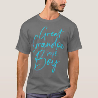 Geslacht onthullen grote opa zegt jongen passende  t-shirt