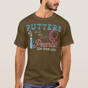 Geslacht onthullen grote putters of parels waarvan t-shirt