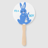 Geslacht onthullen hand fan schattige konijnen handwaaier (Achterkant)