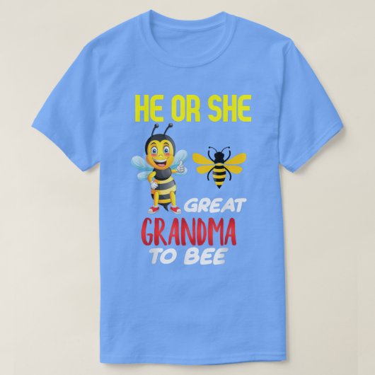 Geslacht onthullen hem of zij grote oma-matchingbr t-shirt (Design voorkant)