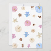 Geslacht onthullen Herfst pompoen roze blauw Kaart (Achterkant)