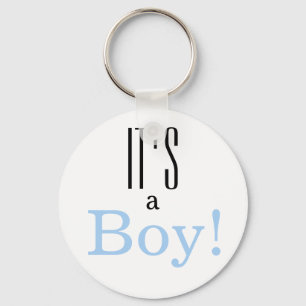 Geslacht onthullen het is een jongen! Baby Shower Sleutelhanger