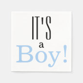 Geslacht onthullen het is een jongen! Partij baby Servet (Voorkant)