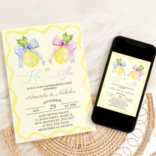 Geslacht Onthullen Hij of Zij Roze Blauwe Boog Cit Kaart