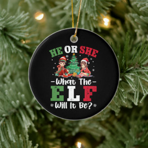 Geslacht onthullen Hij of Zij Wat zal de Elf zijn Keramisch Ornament