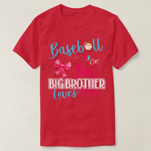 Geslacht onthullen honkbal of brouwerij t-shirt (Design voorkant)