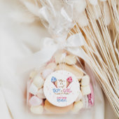 Geslacht onthullen ijsschep ronde sticker