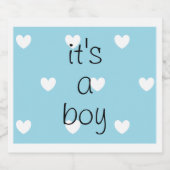 Geslacht onthullen (jongen) bierlabels bier etiket (Enkel label)