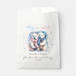 Geslacht onthullen Jongen of Meisje Baby Beer Wint Bedankzakje