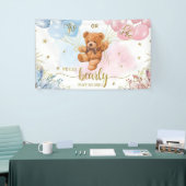 Geslacht Onthullen Jongen of Meisje Blauw Roze Bal Spandoek (Beurs)