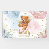 Geslacht Onthullen Jongen of Meisje Blauw Roze Bal Spandoek (Horizontaal)