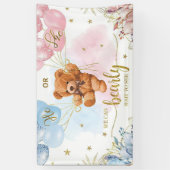 Geslacht Onthullen Jongen of Meisje Blauw Roze Bal Spandoek (Verticaal)