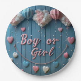 Geslacht onthullen jongen of meisje papier Borden  Papieren Bordje
