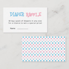 Geslacht onthullen Kaart van de diapere Raffle Tic