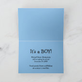 Geslacht onthullen kaart voor jongen (Binnen)