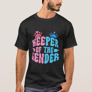 Geslacht onthullen Keeper Geslacht Party Grappige T-shirt