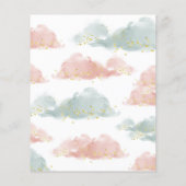 Geslacht onthullen kleine ster-uitnodiging (Achterkant)