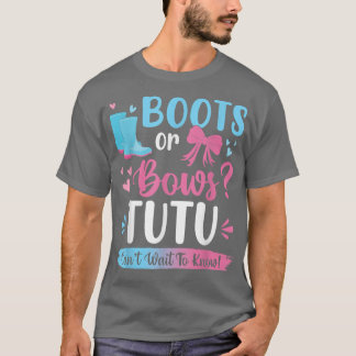 Geslacht onthullen laarzen of bogen Tutu matching  T-shirt