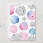 Geslacht onthullen leuke teddybeer jongen of meisj kaart (Achterkant)