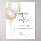 Geslacht onthullen Luier Raffle Baby shower spel Poster (Voorkant)