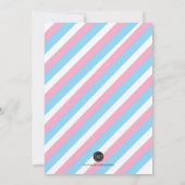 Geslacht onthullen Nodig Blauw of Roze uit Kaart (Achterkant)