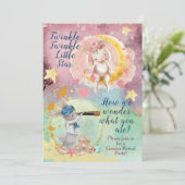 Geslacht onthullen of Twins Baby shower Kaart (Staand voorkant)