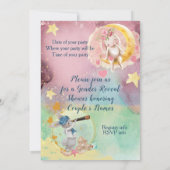 Geslacht onthullen of Twins Baby shower Kaart (Achterkant)