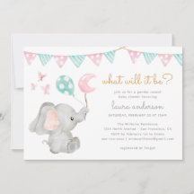 Geslacht onthullen olifant Baby shower