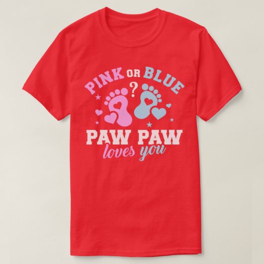 Geslacht onthullen pagina t-shirt (Design voorkant)