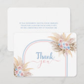 Geslacht onthullen Pampas Grass arch bedankt je ka (Voorkant / Achterkant)