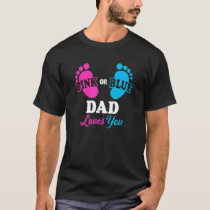 Geslacht onthullen Pap Baby shower Papa Zwangersch T-shirt