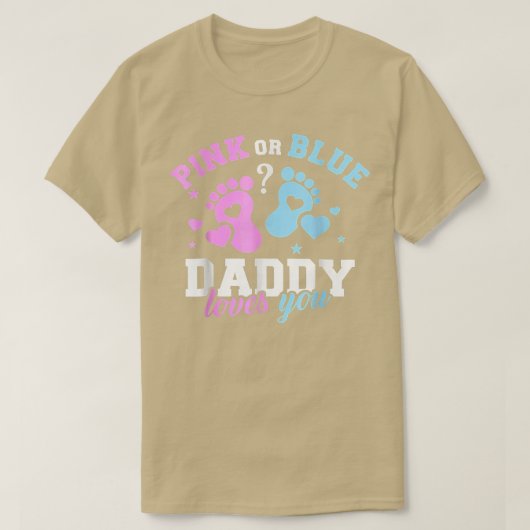 Geslacht onthullen papa Outfit voor mannen T-shirt (Design voorkant)