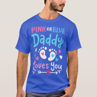 Geslacht onthullen papa vader roze of blauw t-shirt