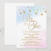 Geslacht onthullen Partij, Geslacht onthullen, HIJ Kaart (Voorkant / Achterkant)