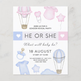 Geslacht onthullen partij hij of zij blauw of roze