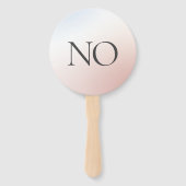 Geslacht onthullen partij ombre ja nee quiz spel handwaaier (Achterkant)