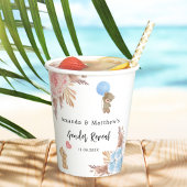 Geslacht onthullen partij pampas teddy beer jongen papieren bekers