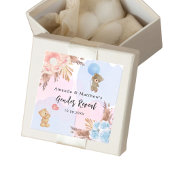 Geslacht onthullen partij pampa's teddybeer roze b bedankjes labels