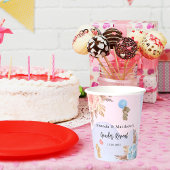 Geslacht onthullen partij pampa's teddybeer roze b papieren bekers