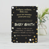 Geslacht onthullen partij, Twinkle Twinkle kleine  Kaart (Staand voorkant)