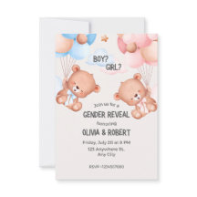 Geslacht onthullen partij, uitnodiging