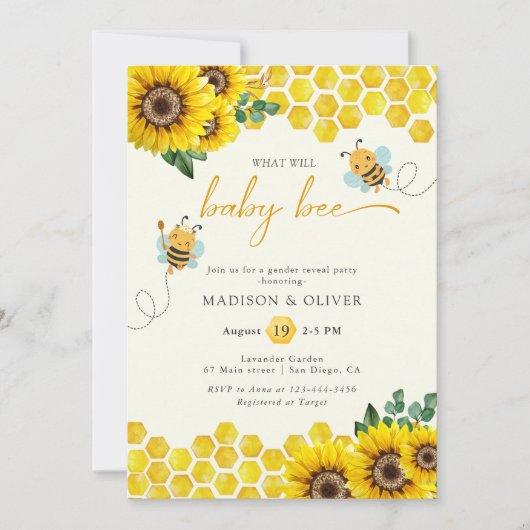 Geslacht onthullen partij wat Baby zal worden Kaart (Voorkant)