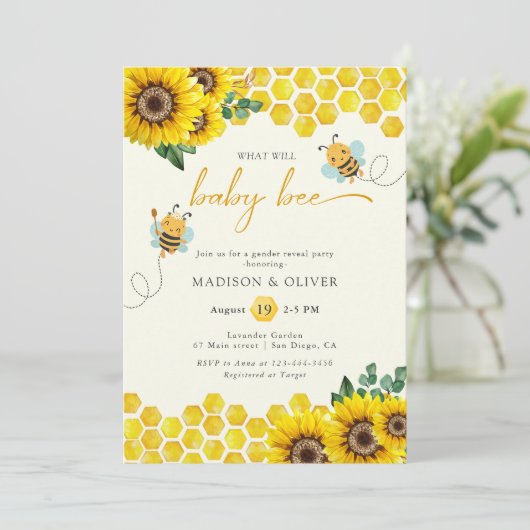 Geslacht onthullen partij wat Baby zal worden Kaart (Staand voorkant)