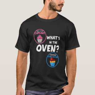 Geslacht onthullen partij wat er in de oven cupcak t-shirt